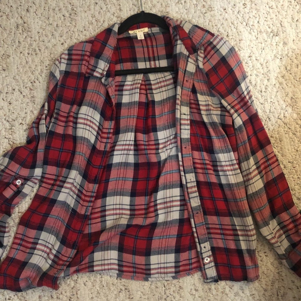 Plaid button up shirt